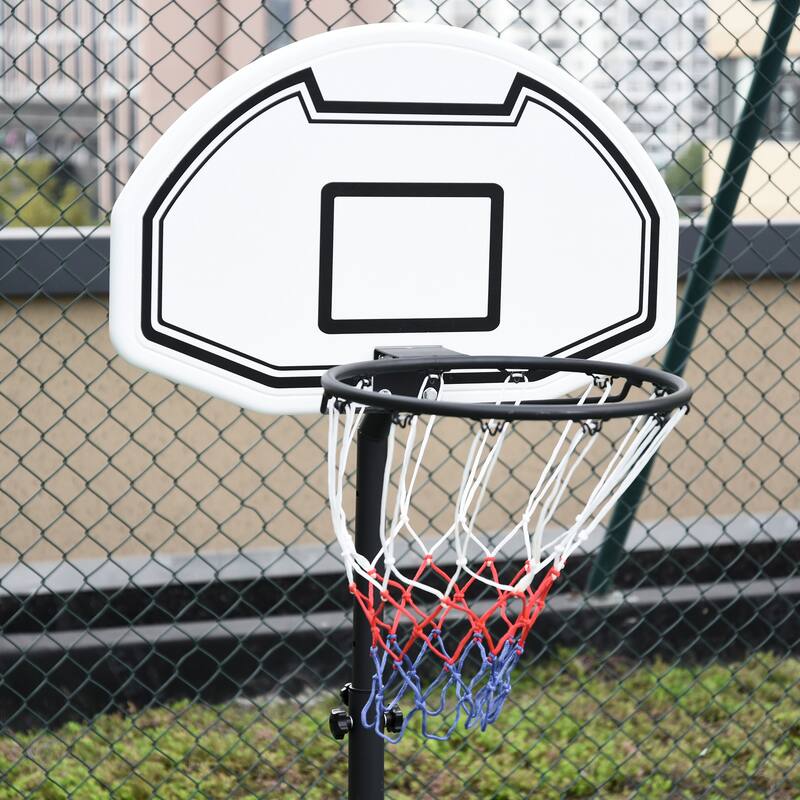 Basketball Hoop Stand Portable Basketball System Goal, Adjustable Height 3'-4', 30" Backboard