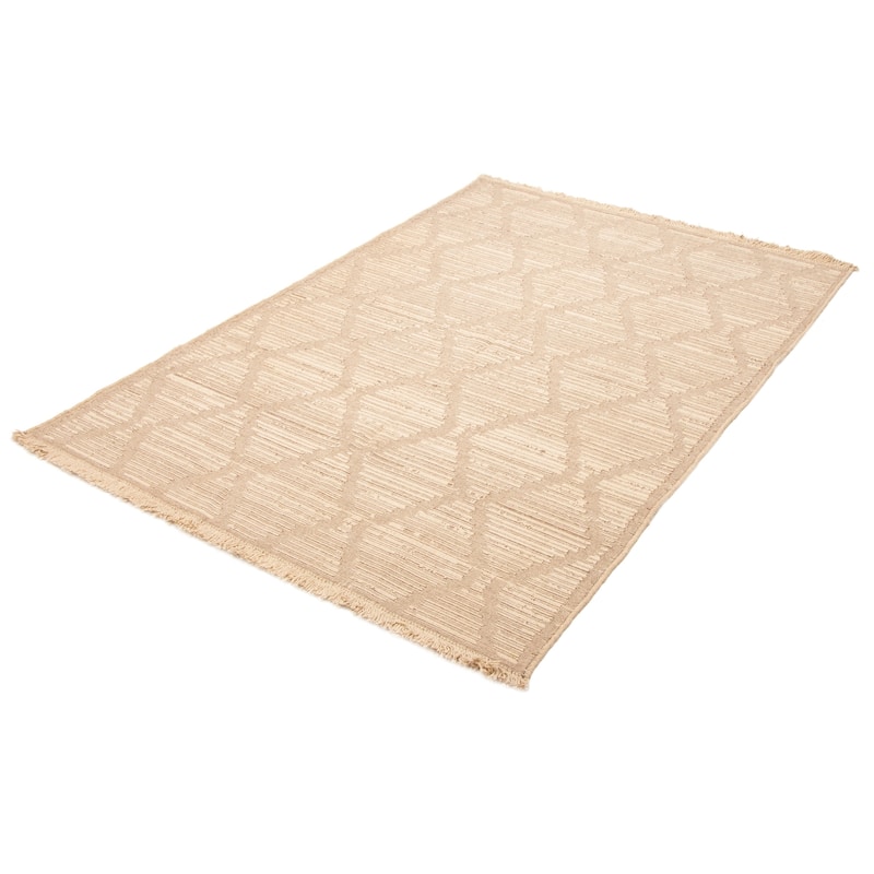 ECARPETGALLERY Flat-Weave Ankara FW Light Khaki Wool Tapestry Kilim - 6'9 x 9'5
