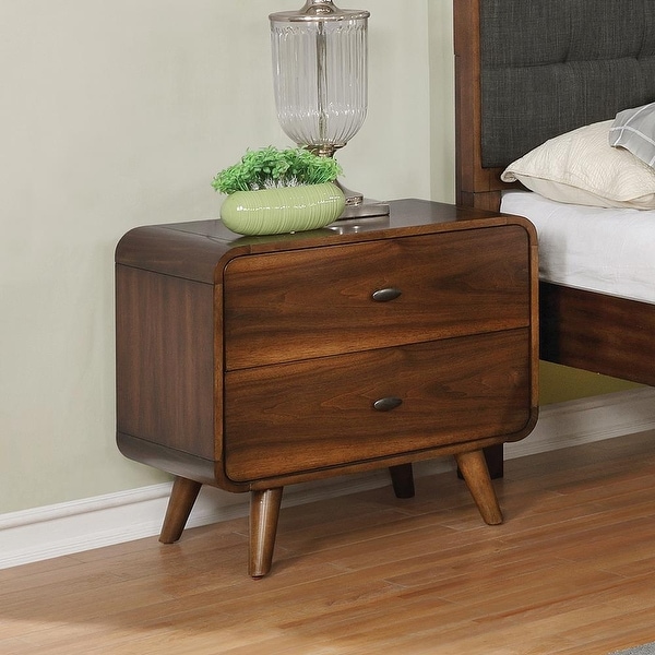 Dark walnut shop nightstand