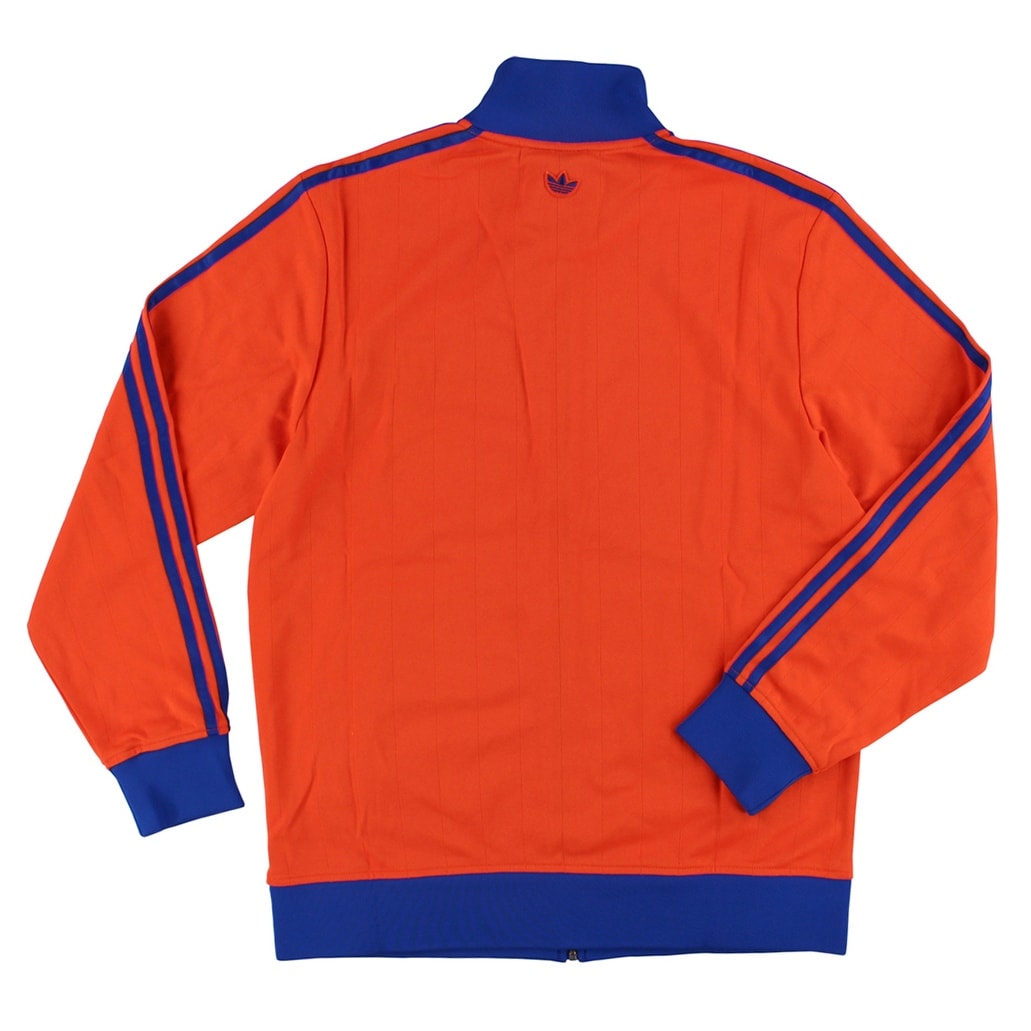 blue and orange adidas track jacket