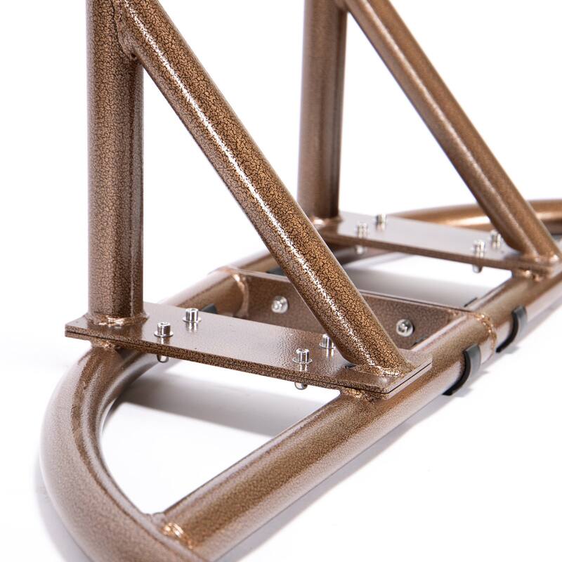 Charcoal Wicker Hanging Double-Seat Swing Chair with Stand with Cushion