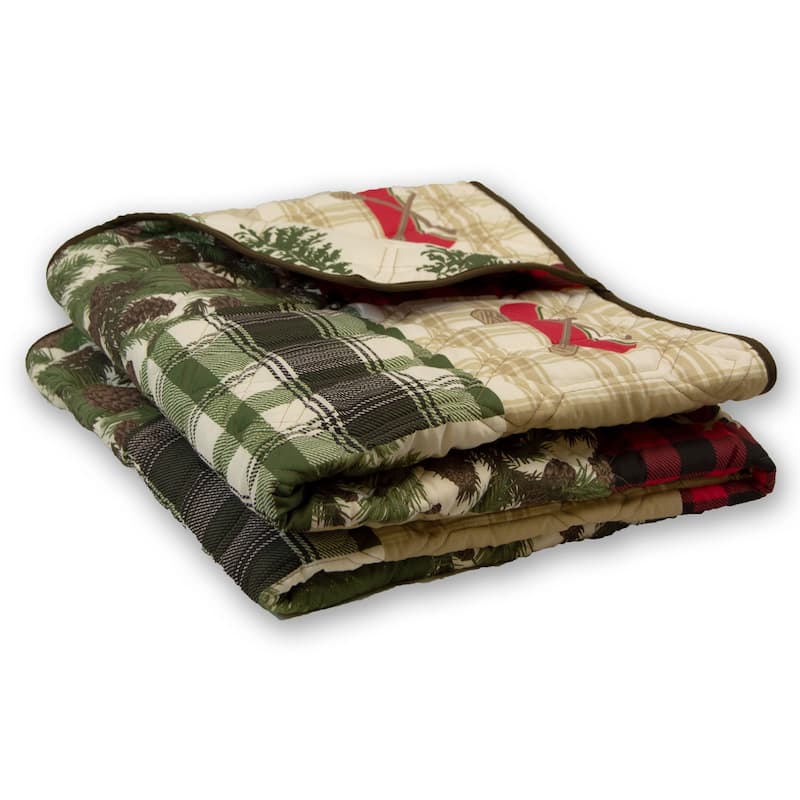 Cedar Lodge Microfiber Throw Blanket from Your Lifestyle by Donna Sharp
