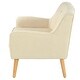 preview thumbnail 25 of 32, Modern Armchair,Tufted Accent Chair with Wood Legs,Comfortable Polyester Upholstery,Button-Tufted Back & Tapered Design