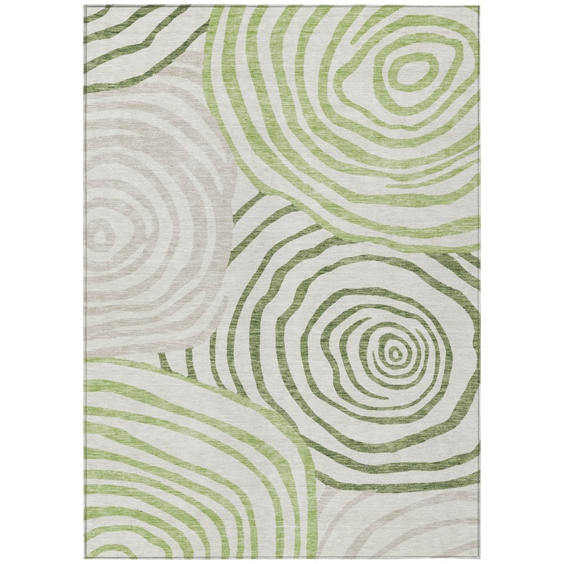 HomeRoots Abstract Transitional Rectangle Outdoor Rug