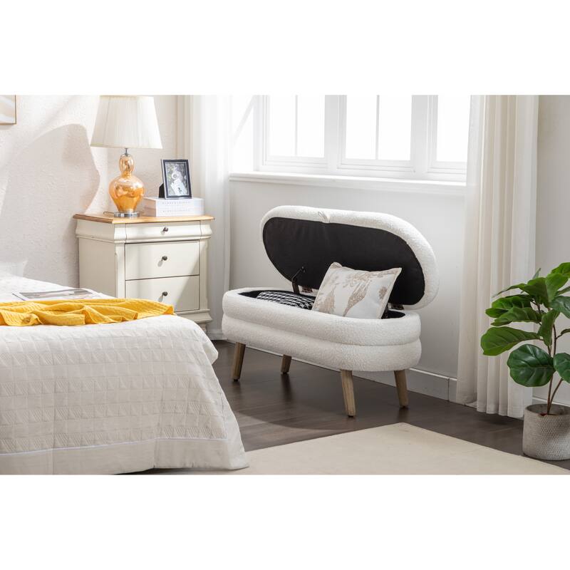 Storage Bench Bedroom Bench With Wood Legs