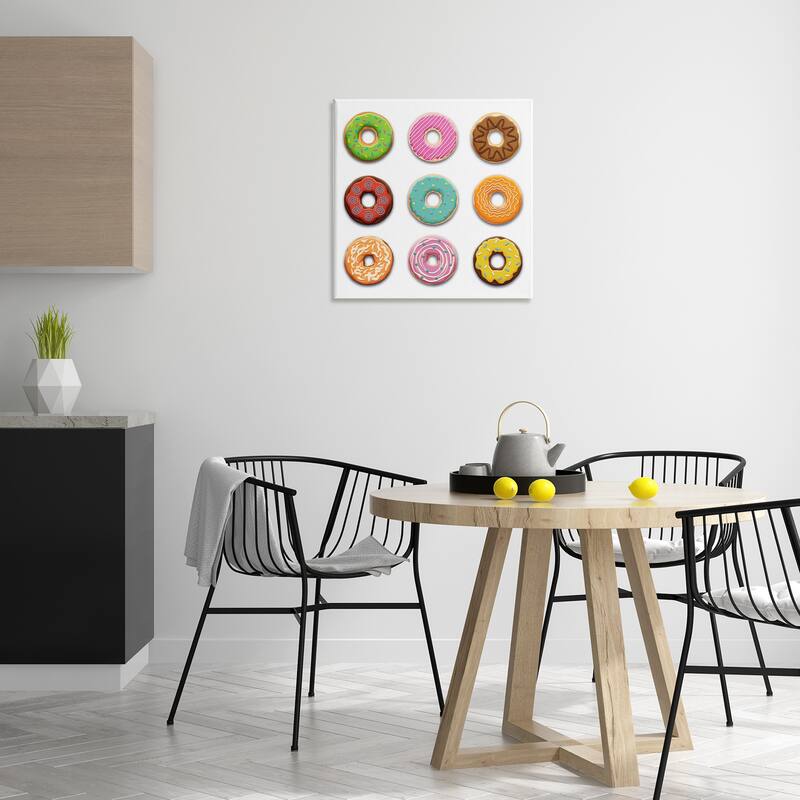 Stupell Delicious Various Donuts Canvas Wall Art Design By Marcus Prime