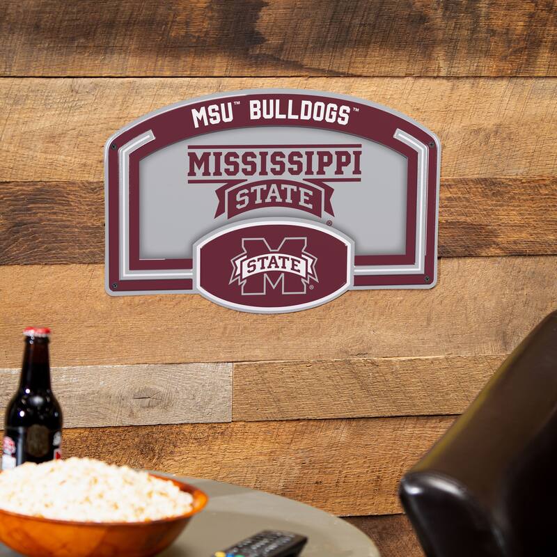 Mississippi State University Embossed Steel Wall Sign, 11" x 17"
