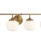 preview thumbnail 4 of 6, Minka Lavery 2574 Cornwell 4 Light 32" Wide Vanity Light with Etched
