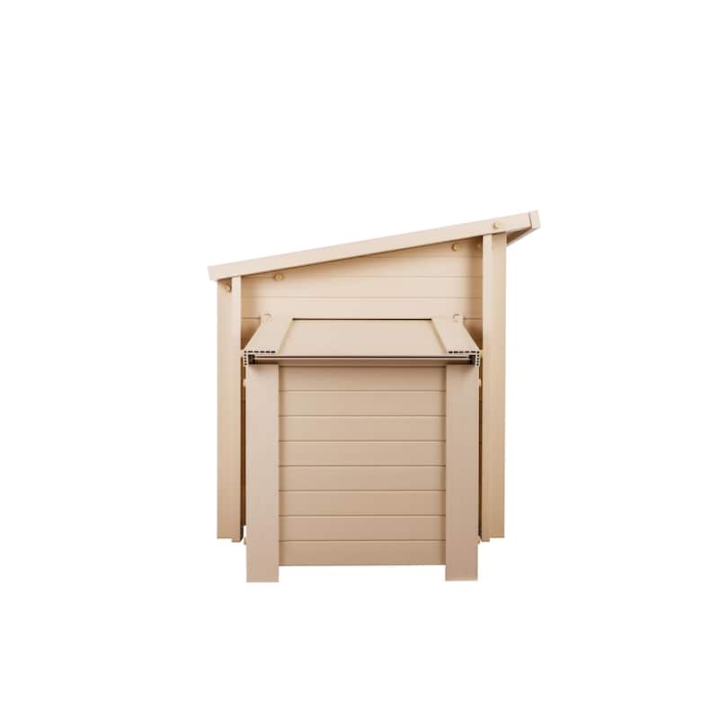 New Age Pet® ECOFLEX® Composite Fontana Outdoor Chicken Coop-Barn in Tan