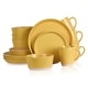 preview thumbnail 23 of 22, Stone Lain Jules Stoneware Dinnerware Set Yellow - 16 Piece