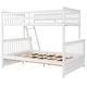 preview thumbnail 9 of 54, Space-Saving Twin Over Full Bunk Bed with Drawers, Solid Wood Frame with Guardrails and Ladder, Detachable into 2 Platform Beds