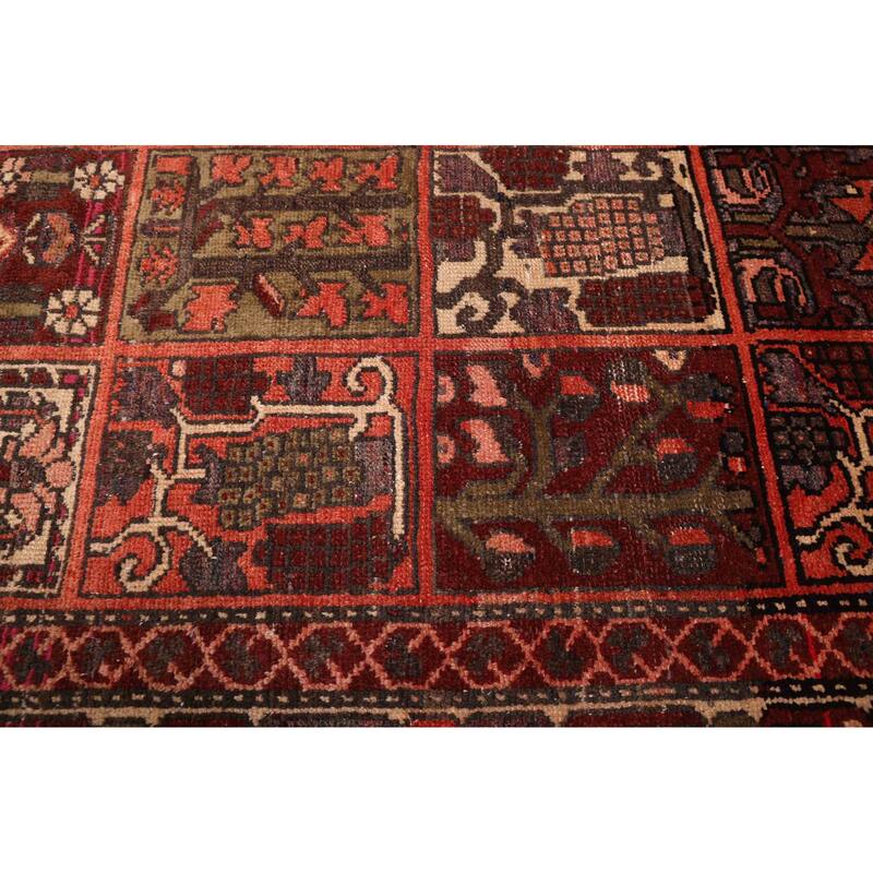 ECARPETGALLERY Hand-knotted Kayseri Vintage Dark Red Wool Rug - 6'9 x 9'8