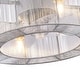 preview thumbnail 27 of 26, Contemporary 4-Light Silver Enclosed Ceiling Fan with Unique Shade