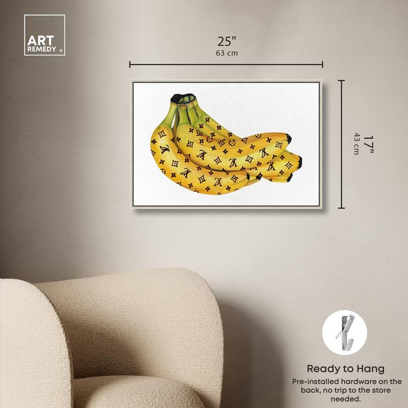Fashion Bananas III Canvas by Art Remedy