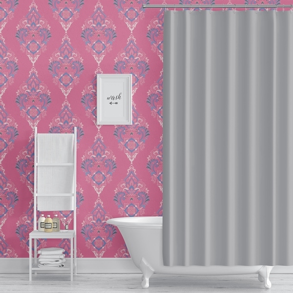 pink and gray wallpaper