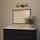 preview thumbnail 11 of 22, Petia Modern Contemporary Black Bathroom Vanity Lights Dimmable Wall Sconces