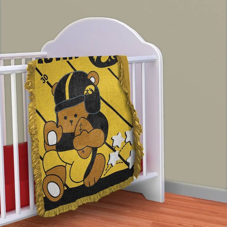 NCAA Full Back Jacquard Baby Throw Blanket