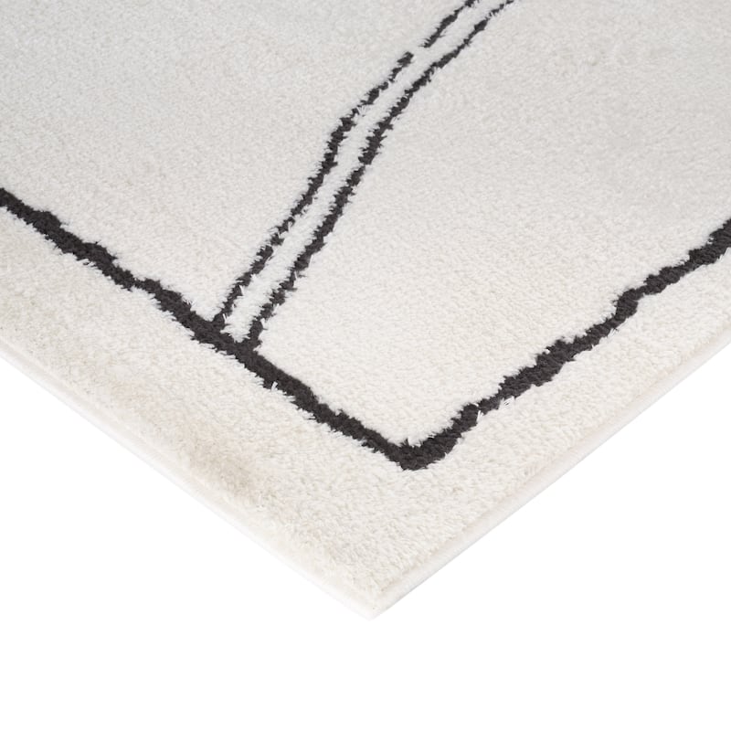 HomeRoots Moroccan Transitional Runner Area Rug - 120.00 in. x 30.00 in. x 0.60 in.