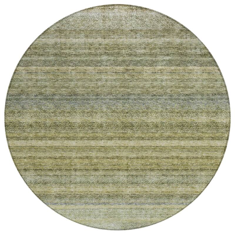 Machine Washable Indoor/ Outdoor Ombre Solid Chantille Rug