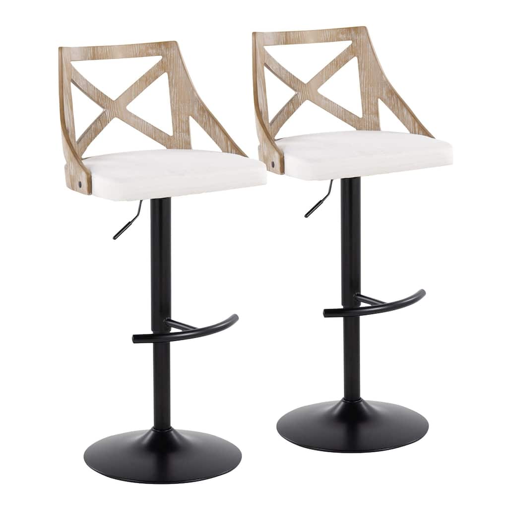 Charlotte Adjustable Barstool - Set of 2