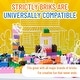 preview thumbnail 4 of 4, Strictly Briks Large Building Blocks for Kids, Rainbow Colors, 84 Pieces, Compatible with Major Brands