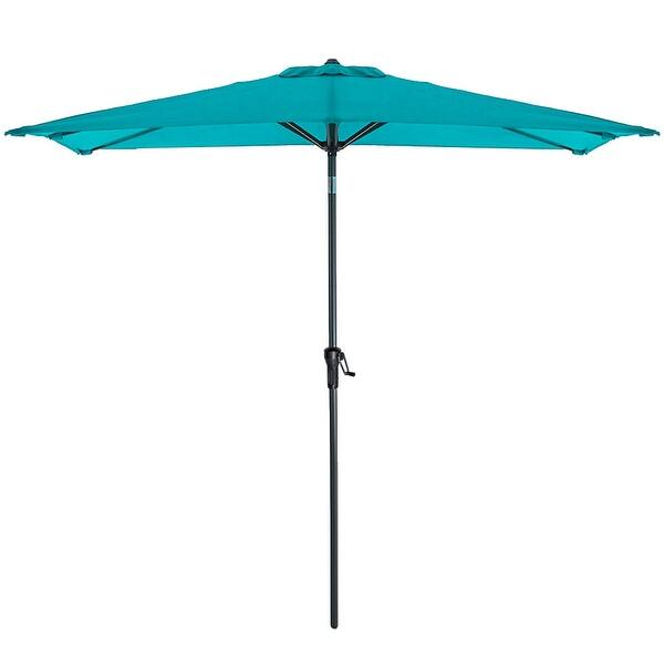 Shop Black Friday Deals On Crestlive Products 9 X 5 Ft Patio Outdoor Rectangular Market Umbrella Overstock 31600088 Tan