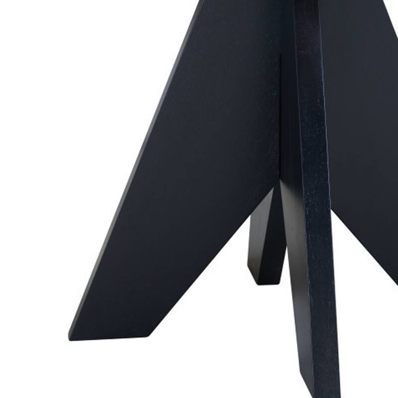 HomeRoots 41" Espresso Wood Pedestal Base Square Dining Table - 41.00 in. x 29.50 in. x 41.00 in.