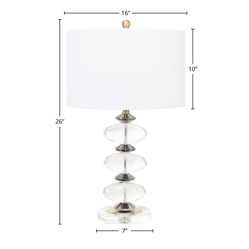 Bronson Table Lamp with Crystal Shade