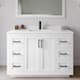 Option White / White Quartz Top / Matte Black Hardware