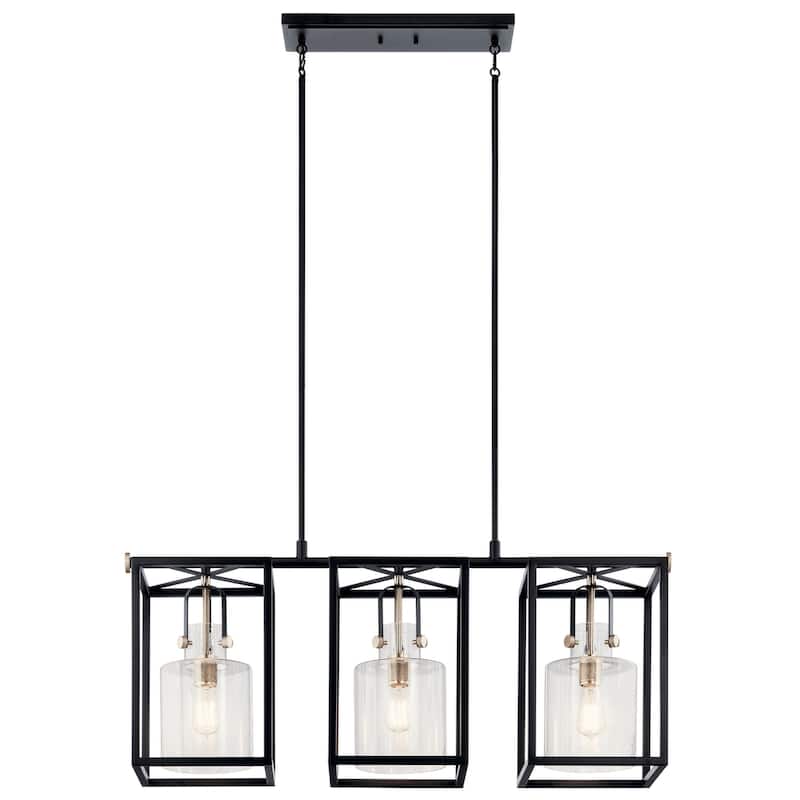 Kichler Lighting Kitner 3-Light Chandelier Polished Nickel