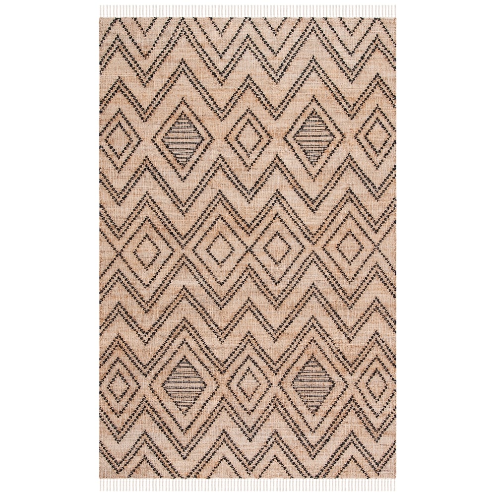 SAFAVIEH Flatweave Natural Fiber Sadia Geometric Jute Rug