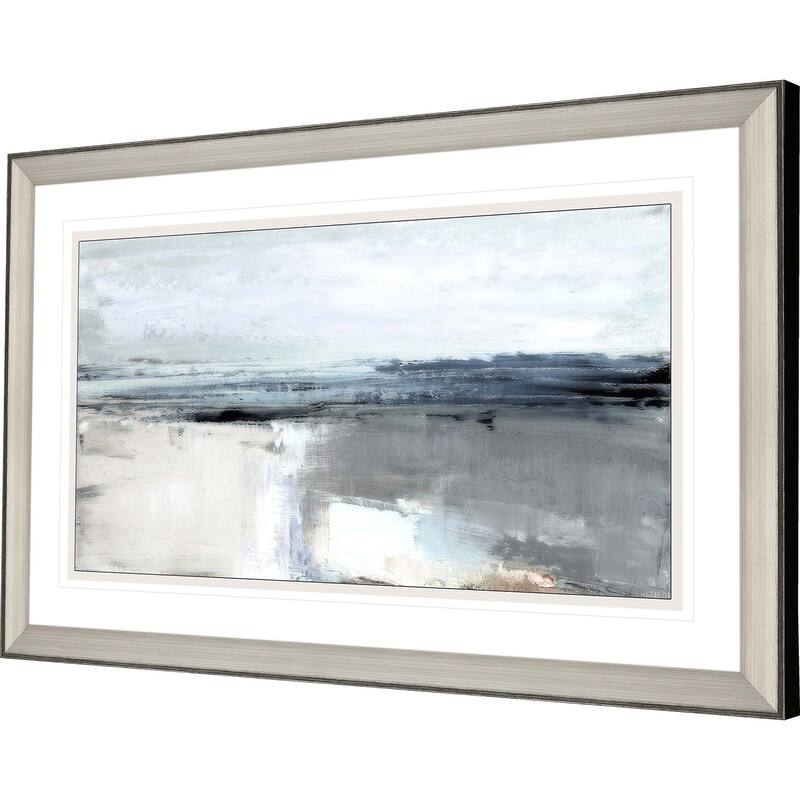 Moody Coast II Framed Art Giclee Under Glass - Blue