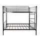 preview thumbnail 6 of 16, Twin over Twin Metal Bunk Bed with Ladder