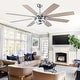 preview thumbnail 12 of 11, Cusp Barn 52"/72" Modern Large Ceiling Fan with Lights and Remote, 8-Blade Reversible DC Motor DIY Shape Chandelier Ceiling Fan