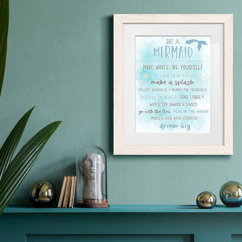 Be a Mermaid-Premium Framed Print - Ready to Hang