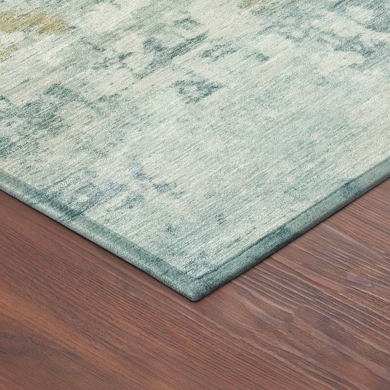 Machine Washable Indoor/ Outdoor Modern Casual Chantille Rug