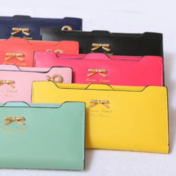 Ladies Fashion Women Leather Clutch Zipper Wallet Long Card Holder Case Purse