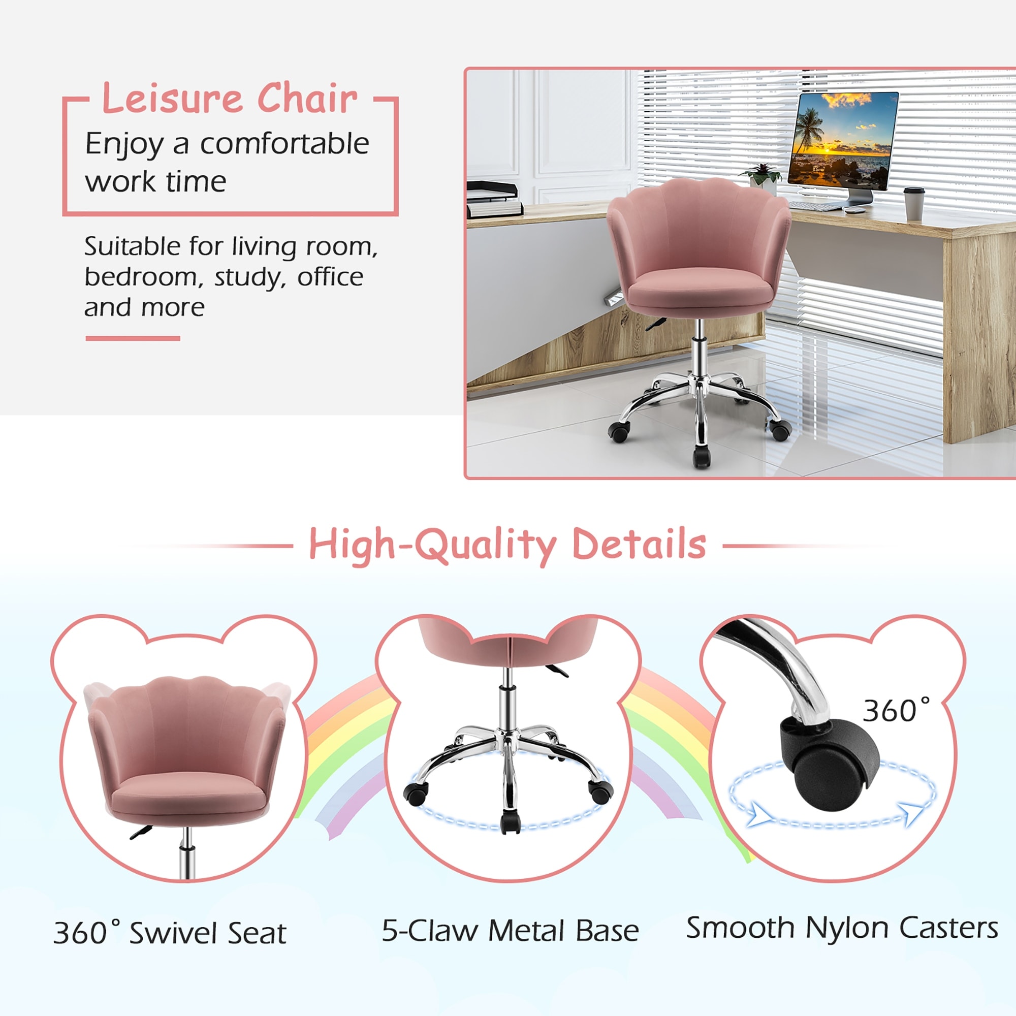 Velvet petal chair sale