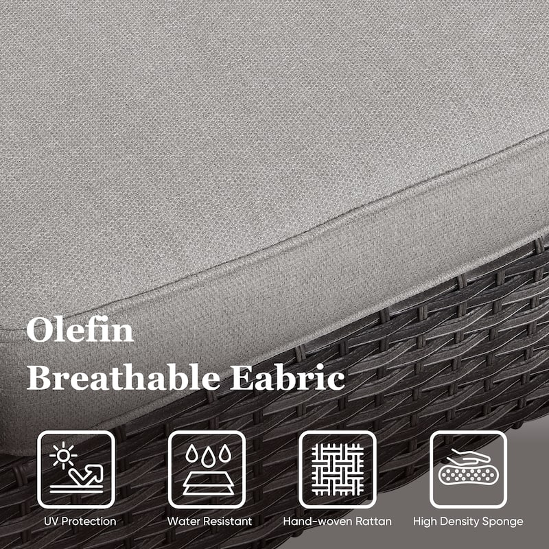 Fire Pit Table with Patio Sofa Swivel Chair Sets