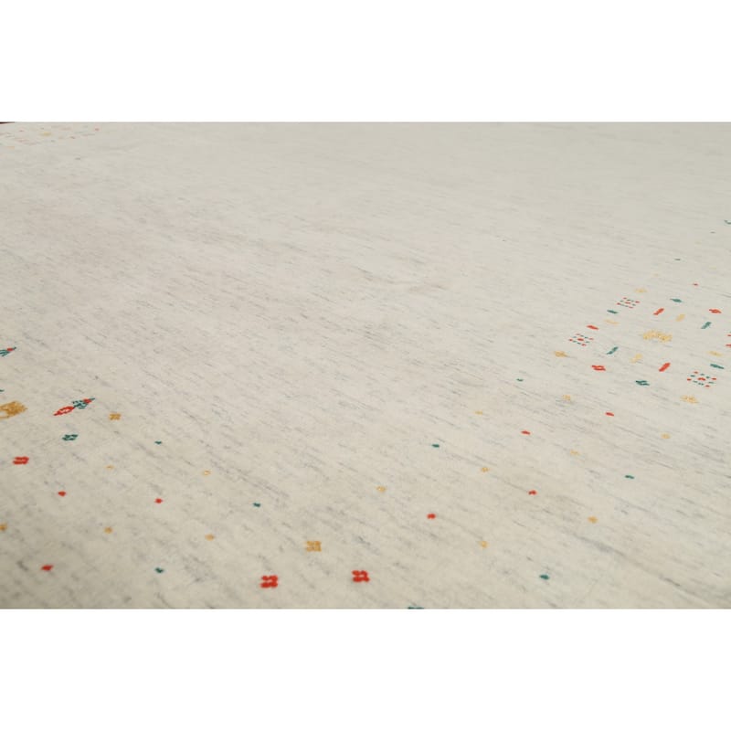 Tribal Gabbeh Area Rug Handmade Wool Carpet - 8'5"x 11'7"