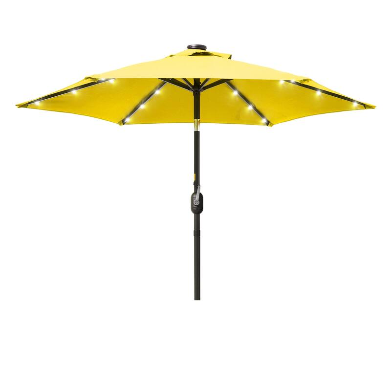 Outdoor Patio Umbrella with Metal Frame for Modern Patio Living - Brown - 12' x 20'