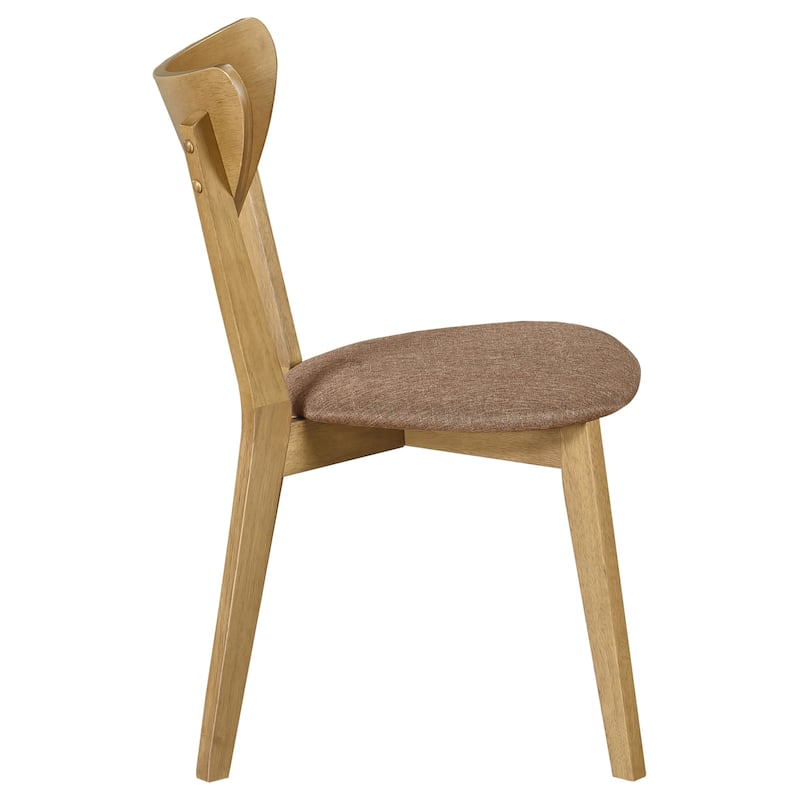 Elowen Light Walnut Wood Dining Side Chair (Set of 2)