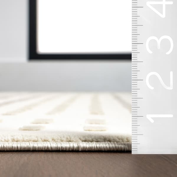 Nuloom Daleyza Checkered Machine Washable Area Rug