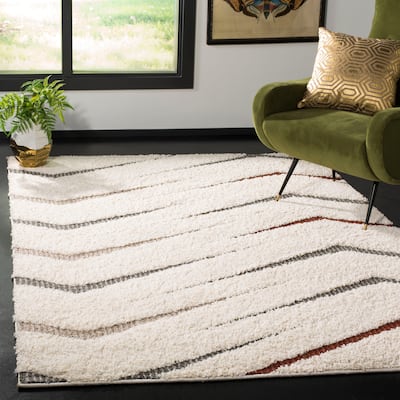 SAFAVIEH Santorini Shag Junie Abstract 1.2-inch Thick Rug