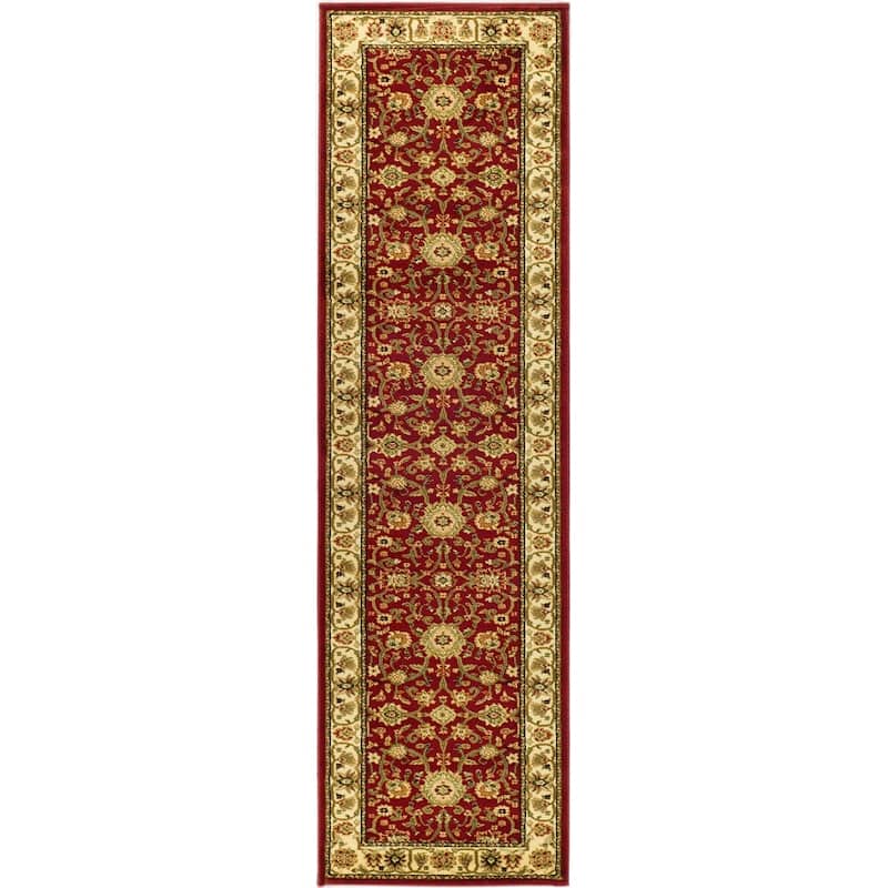 SAFAVIEH, Lyndhurst Marsha Traditional Area Rug - 2'3" x 6' Runner - Red/Ivory