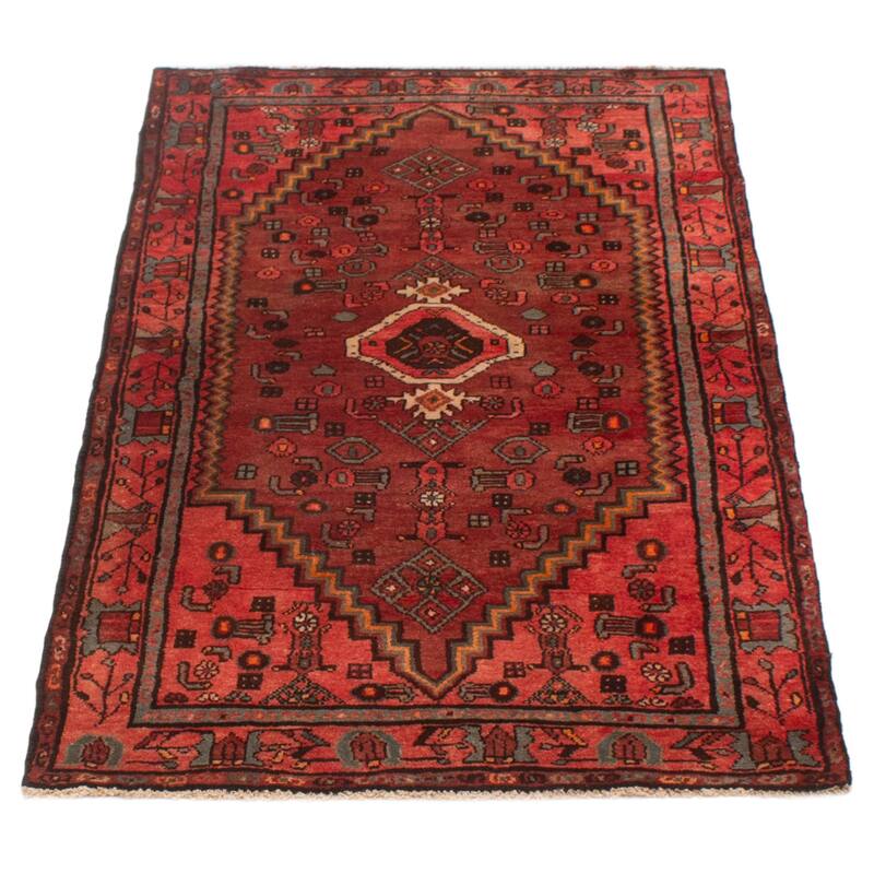 ECARPETGALLERY Hand-knotted Andelz Dark Red Wool Rug - 3'6 x 6'1
