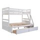 preview thumbnail 26 of 44, Twin Over Full Pine Bunk Bed with Drawers, Convertible to Two Beds