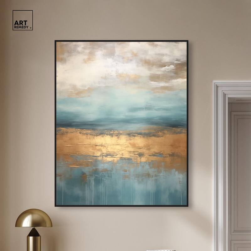 Cloudscape in Gold III Canvas by Art Remedy