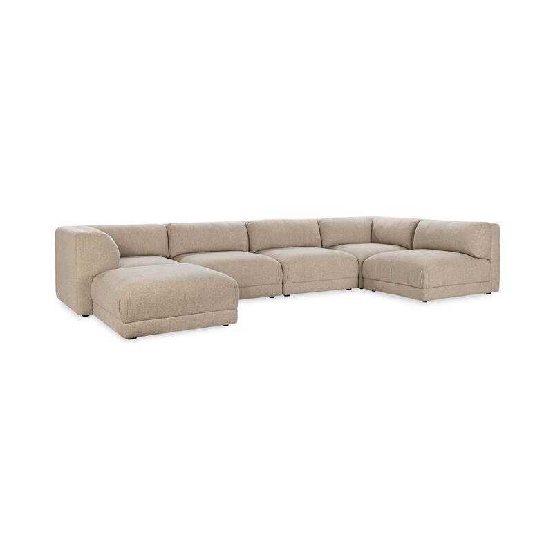 Classic Home Adalynne 6 Piece Performance Fabric Modular Sectional