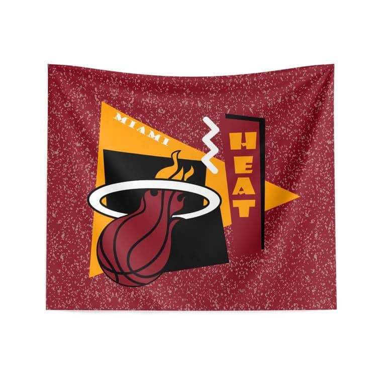 NBA Funky Fresh Printed Wall Hanging - 34" x 40" - Miami Heat